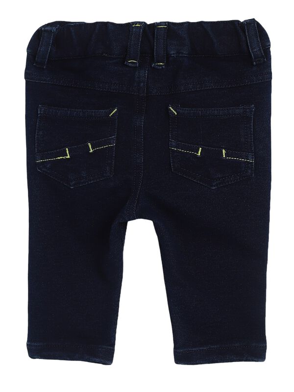 Boys Dark Blue Long Knitted Trouser image number 1